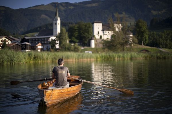 Bootsfahrt im Moorsee Goldegg